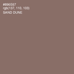 #896E67 - Sand Dune Color Image